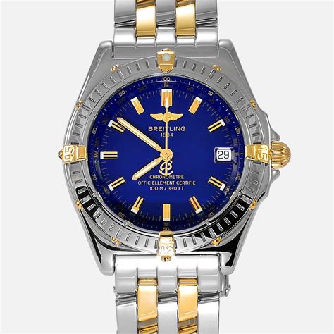 2 tone breitling|breitling two tone chronometre automatic.